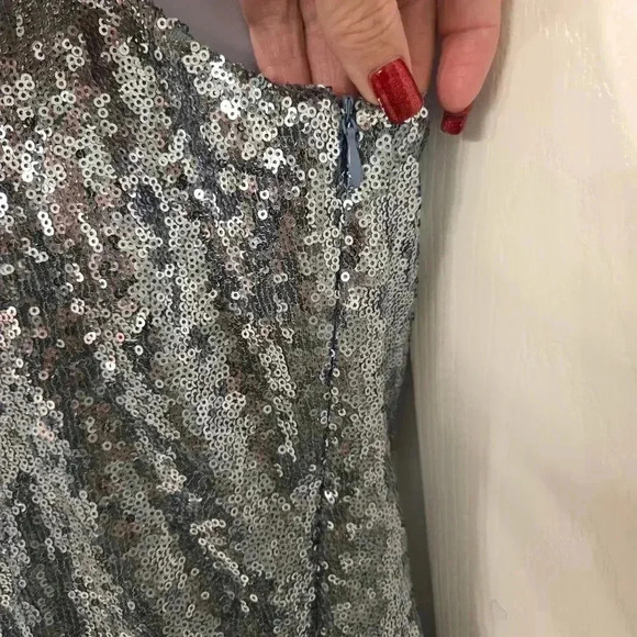 Melrose & Market Blue sequins mini dress Size small - Picture 2 of 12